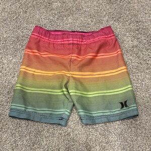 Hurley Kids Swim Trunks - Pink, Orange, Yellow, Green, Blue